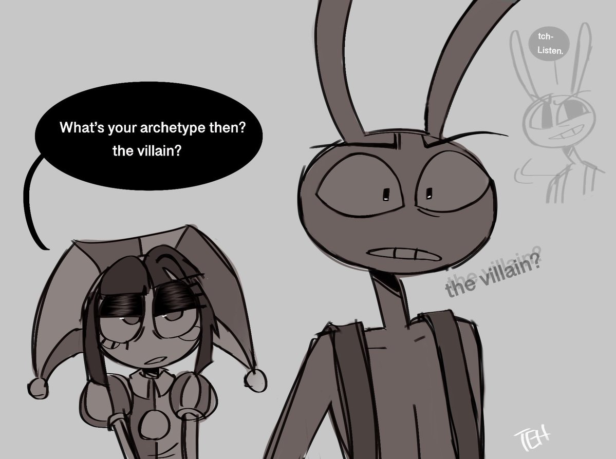 quarky__'s tweet image. rewatched the last ep recently…

here’s a sketch of that frame we didn’t get to see (my interpretation)
#tadc #funnybunny #tadcfanart
