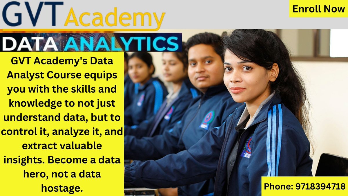GVTAcademy's tweet image. linkedin.com/posts/gvt-acad…
#dataanalyst #datacourse #learnanalytics #gvtacademynoida #careerintech #dataanalysis #dataanalytics #sql #python #datascience #businessanalytics #dataskills #careerpath #learnwithgvt #upskill #dataexpert