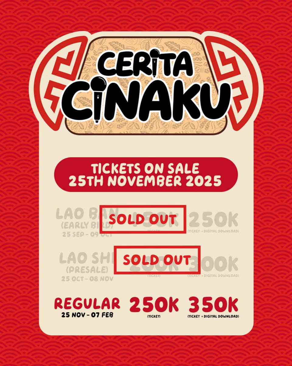 MondayShowMrBen's tweet photo. Halo guys, ijin mau iklan lagi ya 😄 penjualan tiket periode akhir bisa dibeli https://t.co/RPDW6Yle4y

Sampai jumpa 8 Februari tahun depan! https://t.co/SPa2Sl7Tj8