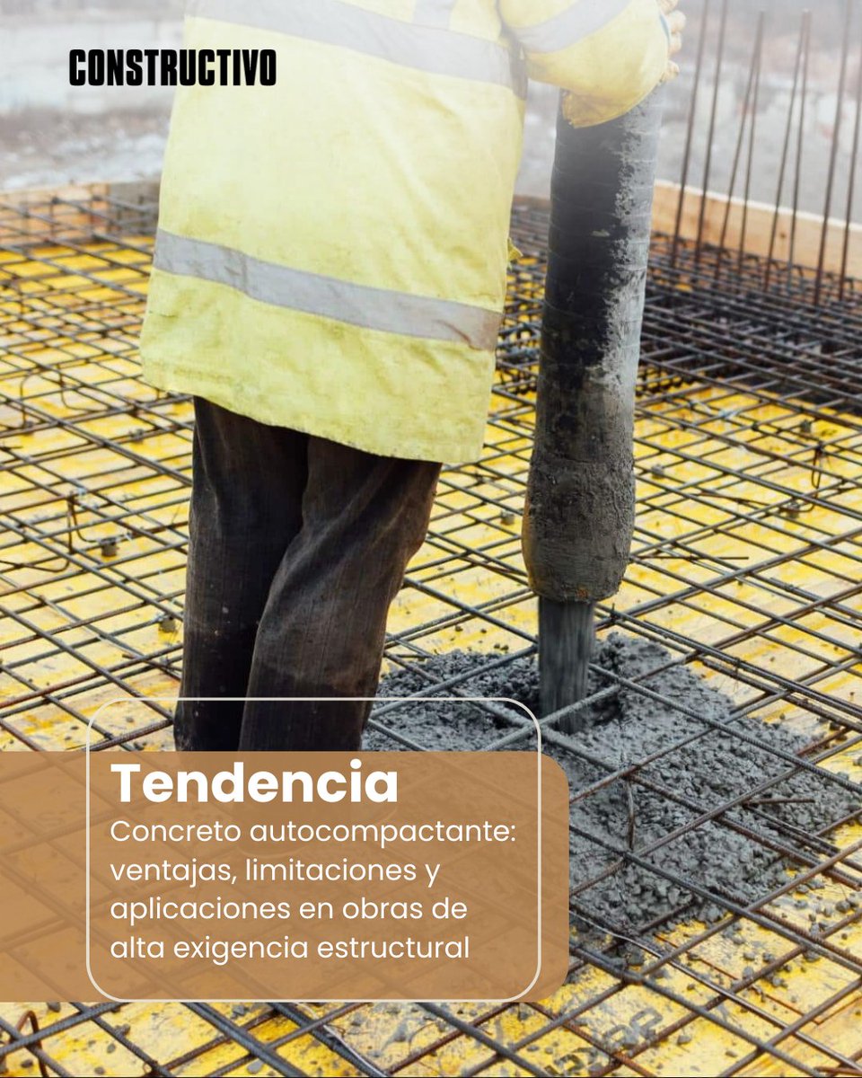 constructivoweb's tweet image. 📌 Concreto autocompactante (SCC): fluidez + resistencia + eficiencia 💪
Ideal para estructuras complejas: llena sin vibrado, reduce vacíos y mejora durabilidad.
✅ Conoce sus ventajas aquí: acortar.link/uowRbe
#Construcción #SCC #Ingeniería #Innovación #Constructivo