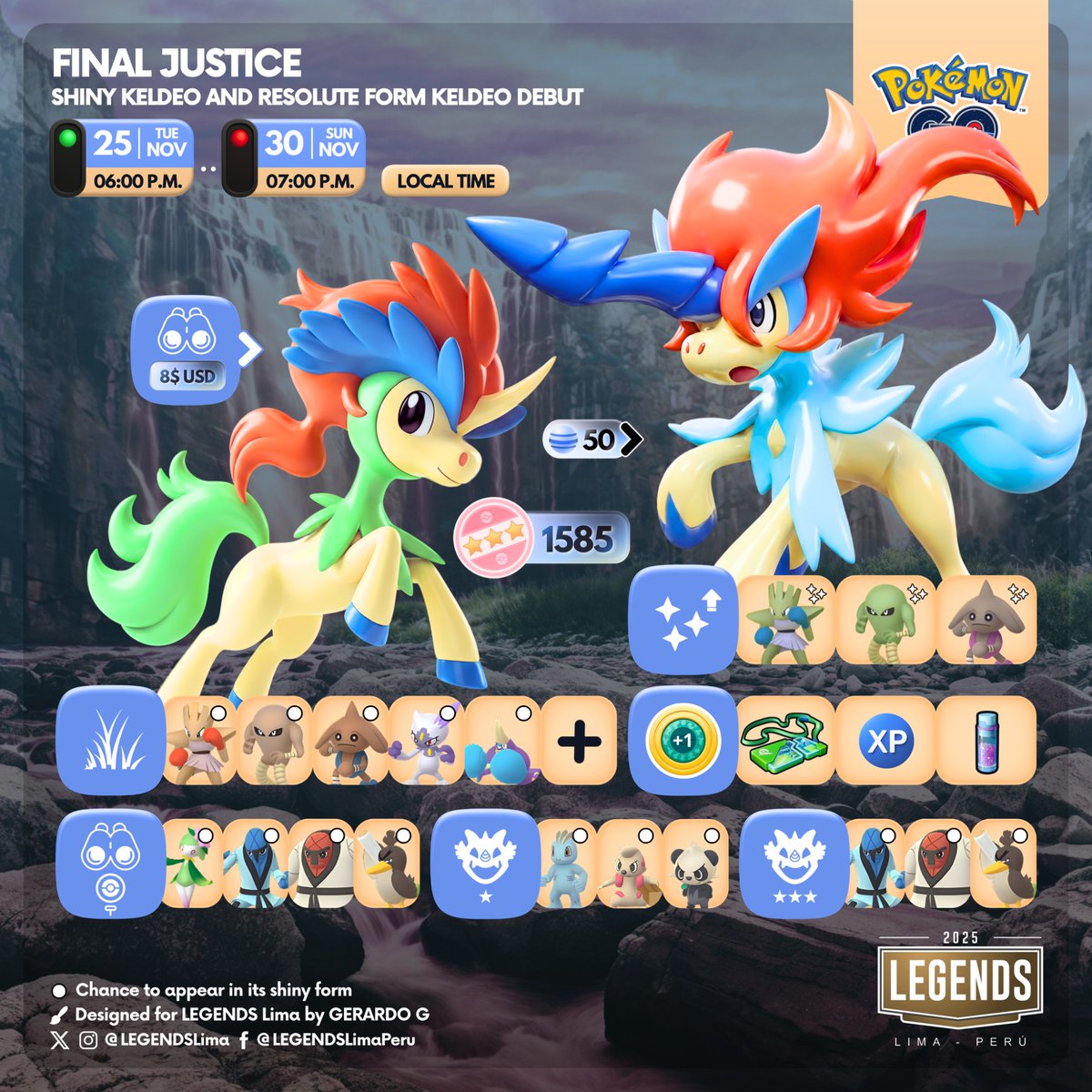 LEGENDSLima's tweet image. 🇬🇧🇪🇸🇩🇪
Final Justice ⚔️
Shiny #Keldeo and Resolute Form #Keldeo Debut 

#PokémonGO #PokemonGOApp
