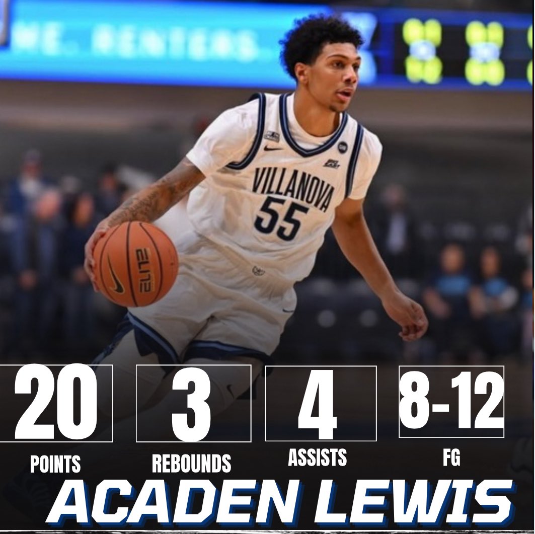 AlertsNova's tweet image. ALew was COOKING tonight in the win over Old Dominion. 🧑🏼‍🍳 

His stats tonight:

20 points 

3 rebounds 

4 assists 

2 steals

8-12 FG

The 6’2 freshman has looked extremely comfortable through his first 6 college games. Looking forward to seeing him continue to develop as the…