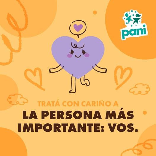 PANI_CR's tweet image. Tené presente siempre que es importante hablarte bien, cuidar de vos y respetarte.
#Patronato