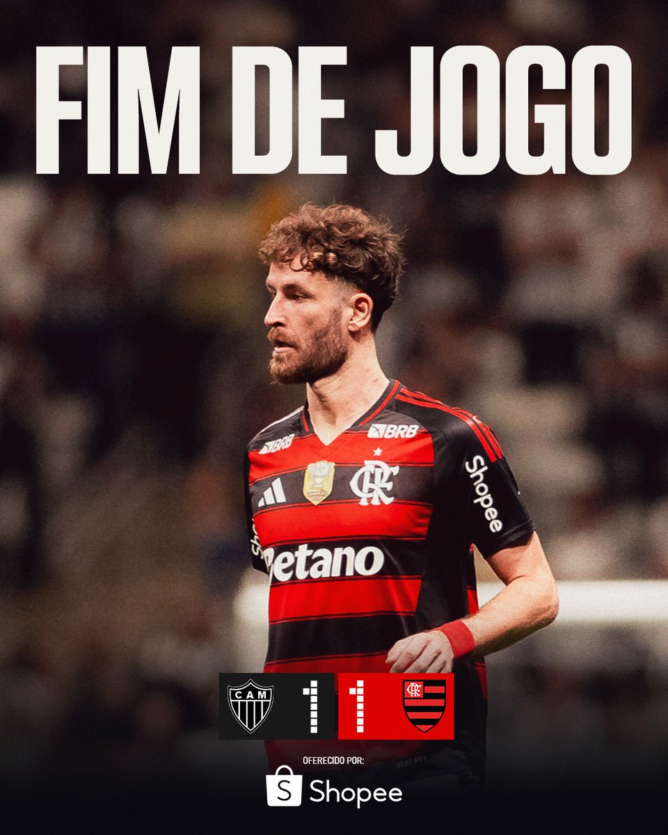 Fim de jogo em Minas. Atlético-MG 1-1 Flamengo.

📸: Adriano Fontes/CRF

#FimDeJogo