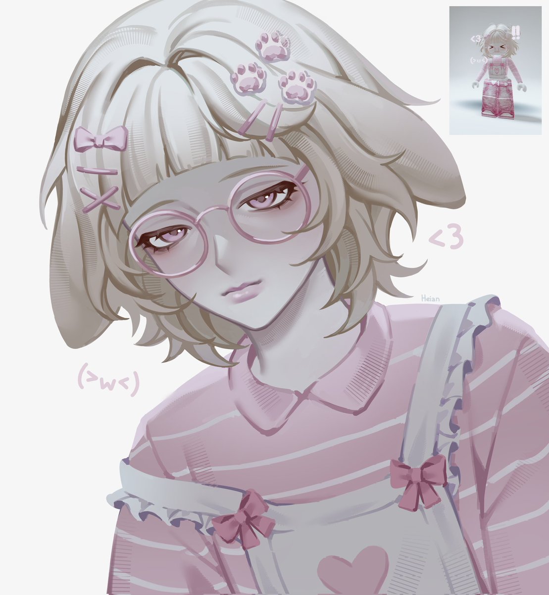 heian061's tweet image. my friend’s got such a cute skin in roblox o(≧▽≦)o

#artist #commissionopen #VGenOpen