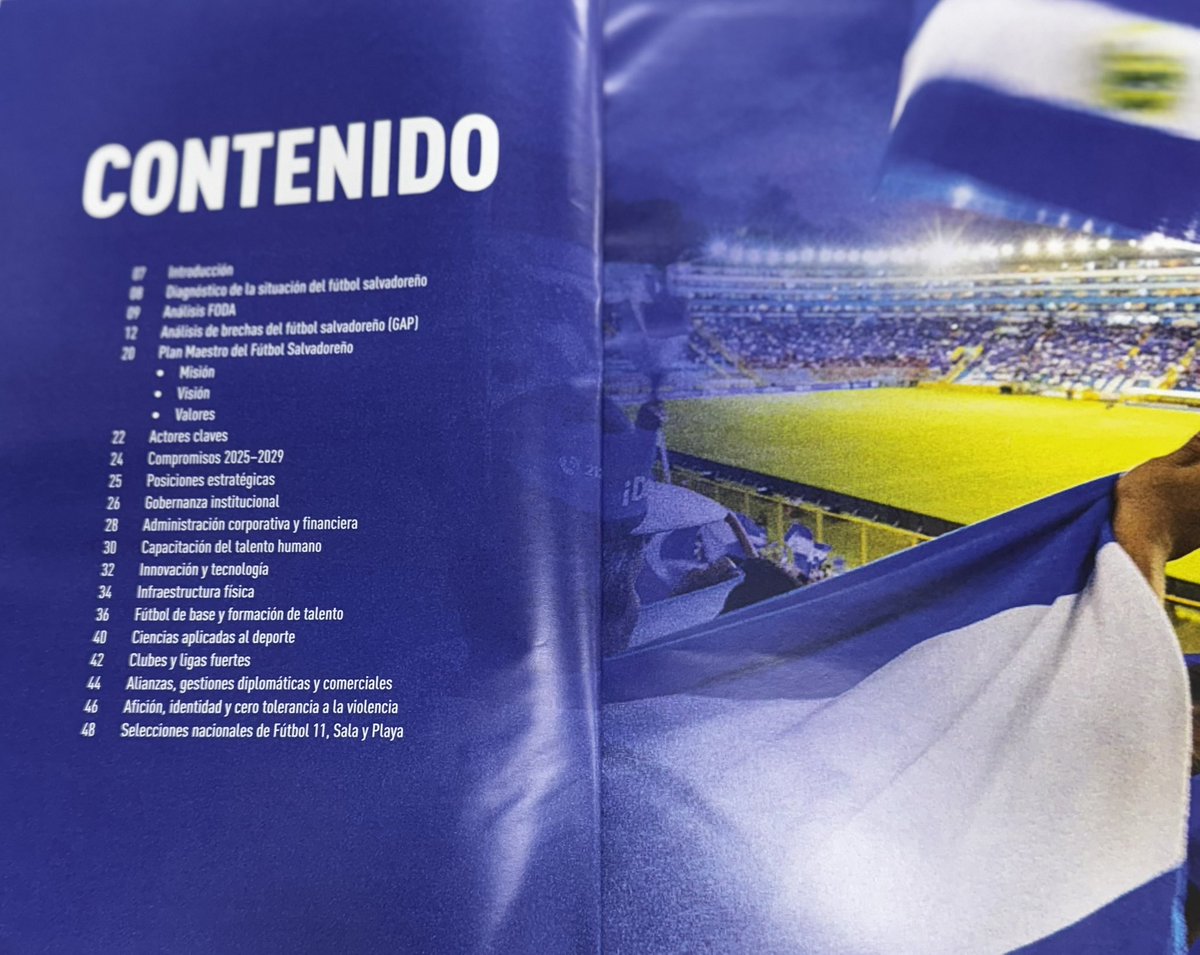 Hoy dimos a conocer la hoja de ruta para transformar el fútbol de nuestro país.
Un documento estratégico, abierto y accesible para todos.

Descárgalo aquí: shorturl.at/F7xMk