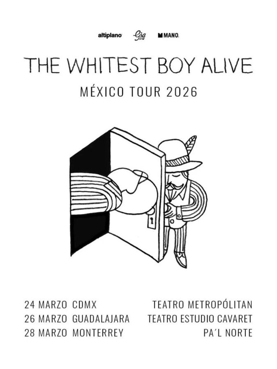 mx_tickets's tweet image. ⭐⭐The Whitest Boy Alive⭐⭐

🎟️Venta General 26 Nov 11 AM
🔗LINK: sovrn.co/1obzzae

#boletos #teatrometrlpolitan #ticketmaster #ticketsmx