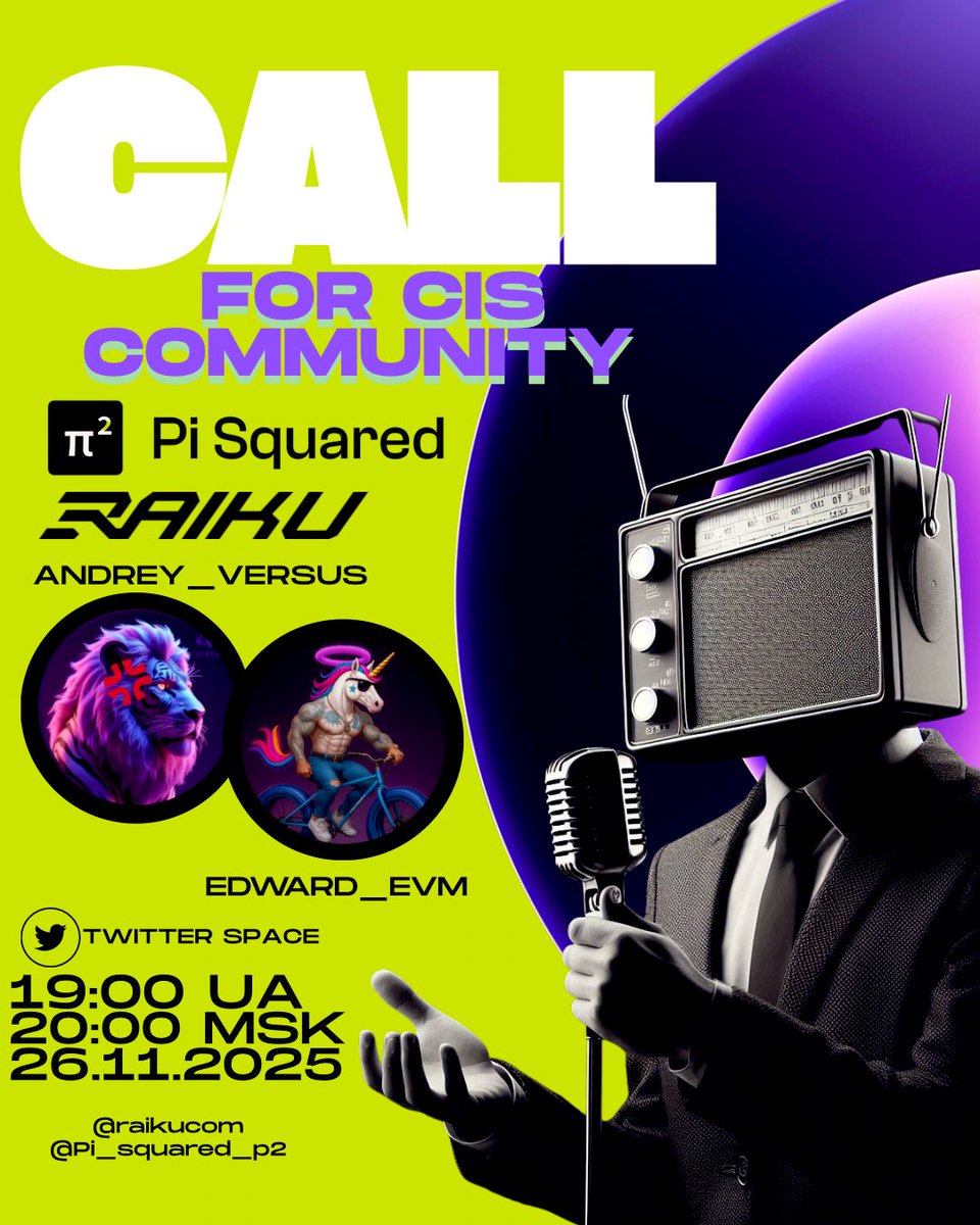 andrey_versus's tweet image. 🔥 Today at 17:00 UTC — an exciting AMA session on Twitter Spaces!

👉 Twitter Space link: 

Join us for an exclusive live session where we dive into the latest insights, updates, and future plans of Pisquared and Raiku - two projects gaining serious…