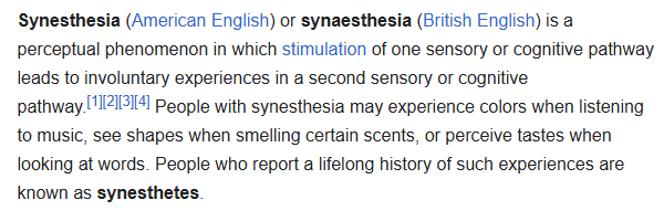 Karla_kaye_'s tweet image. its a neurological condition that effects perception!! when i listen to music or smell things i see colors, and i base my color palettes off things i like!!