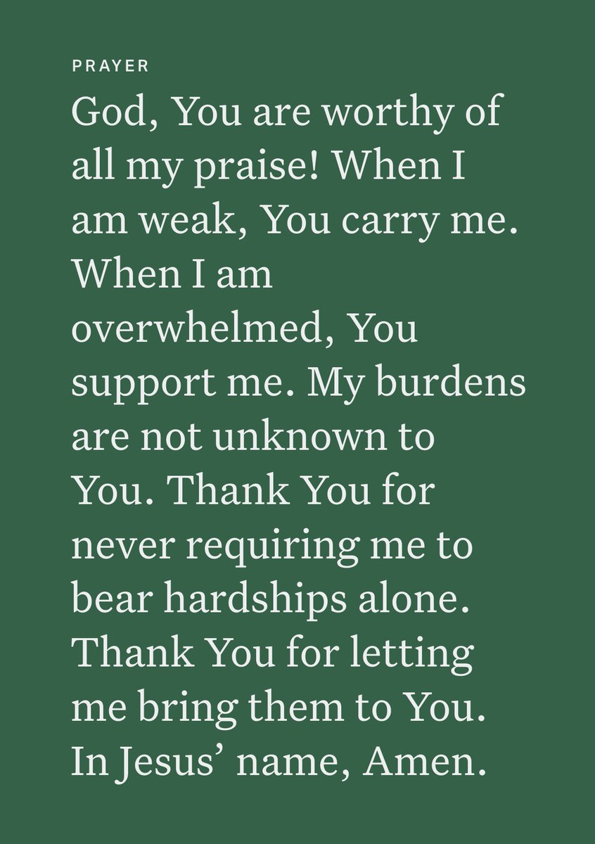 wvcasumbal's tweet image. Psalms 68:20 NABRE
[20] Blessed be the Lord day by day, God, our salvation, who carries us. Selah

#YouVersion
#PrayerForToday
#ThankYouLord
#Psalm68v20
