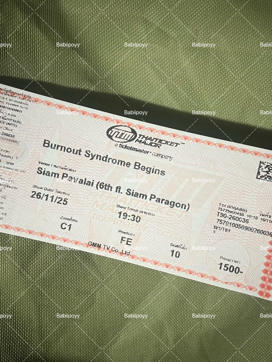 _pxyy_poii's tweet photo. 📣ขายเทค่ะ 
บัตรพร้อมเบเนฟิตครบ 1400 เฉพาะที่นั่ง 500 
นัดรับ จ่ายสดหน้างานเท่านั้น ทักมาคุยกันก่อนได้นะคะ 🫶🏻
#BurnoutSyndromeSeries https://t.co/DaHmLjXPEv