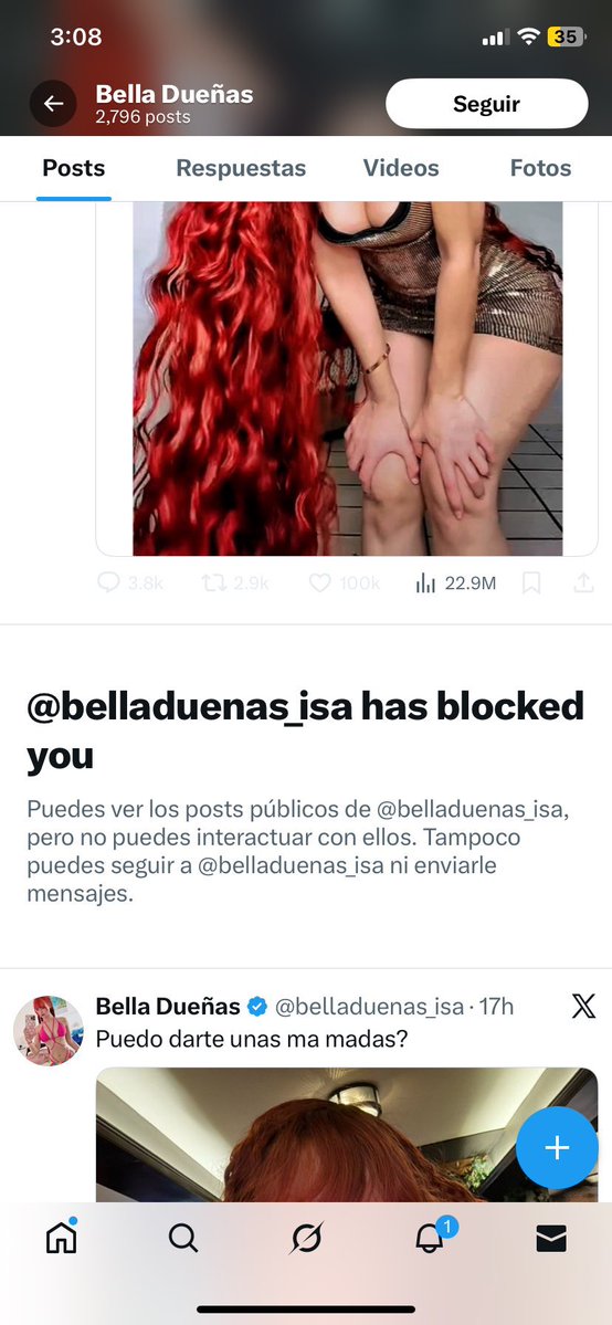 Polancoas's tweet image. En honor al fallecimiento y resurrección de Alexis mvgler he decidido que bella dueñas me bloqueará de x sin razón alguna