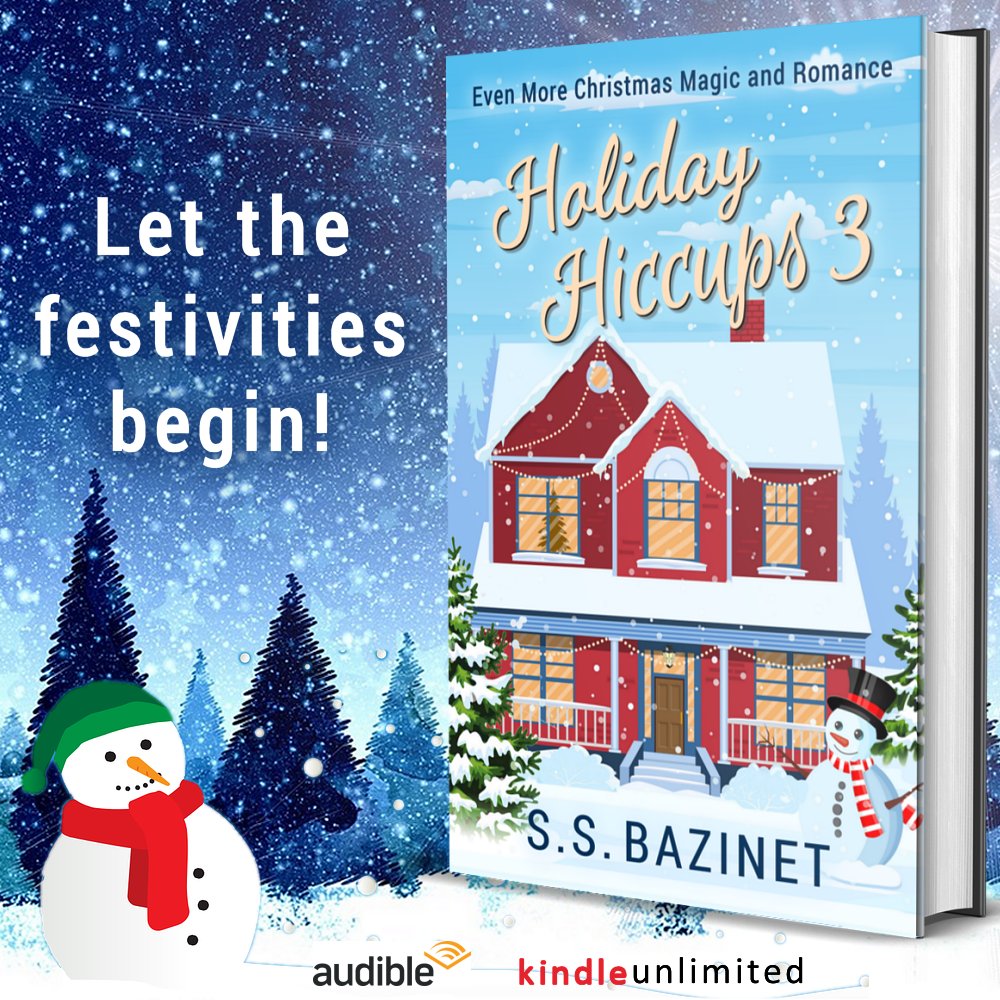 HOLIDAY HICCUPS 3: Even More Christmas Magic and Romance
amazon.com/dp/B0FTLSX11Y/

The Large Print version makes a perfect gift!

🎉Also #eBook and #audible versions! 🎉

⭐️⭐️⭐️⭐️⭐️  “Precious”

#HolidayRomance #KindleUnlimited #ChristmasRomance #NewRelease