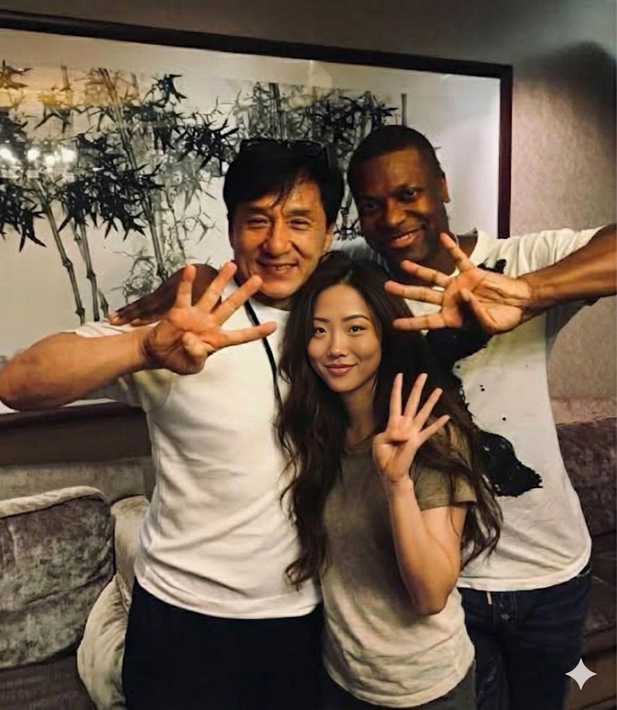TiffanyFong's tweet image. My dad, Jackie Chan, will officially be starring in Rush Hour 4 thanks to a push from President Trump. 🔥