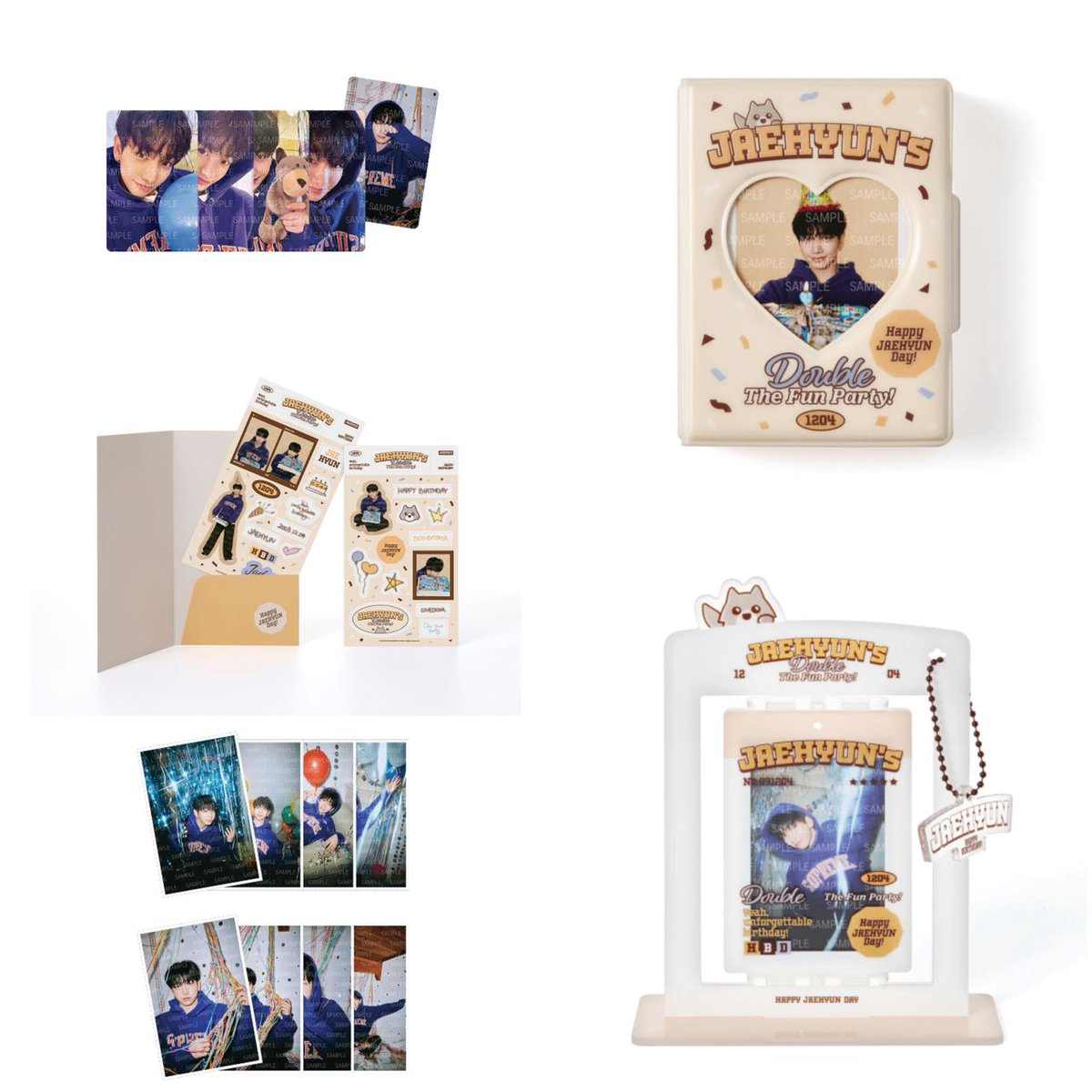 TodoorGO's tweet photo. ✨PO JAEHYUN's 'Double The Fun Party' Merch✨

➖Photocard Set 140k dp 80k
➖Photocard Case 340k dp 240k
➖Photocard Stand Set 340k dp 240k
➖Photo Sticker 115k dp 70k
➖Photo Set 120k dp 70k

✅incl ems tax
🚚GO dom bekasi https://t.co/rOWX0DA7iG