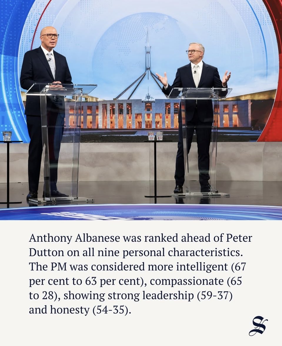 SMH taking the piss! 
Albanese addressing the people of Australia - chicken little, sit down boofhead, smash her, cookers, have you got Tourette’s