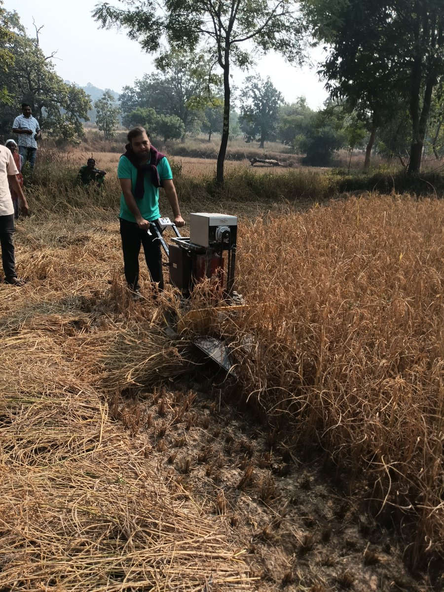 stepupify's tweet image. Live demonstration of the Stepupify Battery-Operated Electric Reaper Attachment for Multi Utility Farming Tool by @stepupify  conducted in #Sundargarh, #Odisha for #paddy harvesting on 23/11/2025

@ajitkrbgp @SocialAlphaIN @sabagris