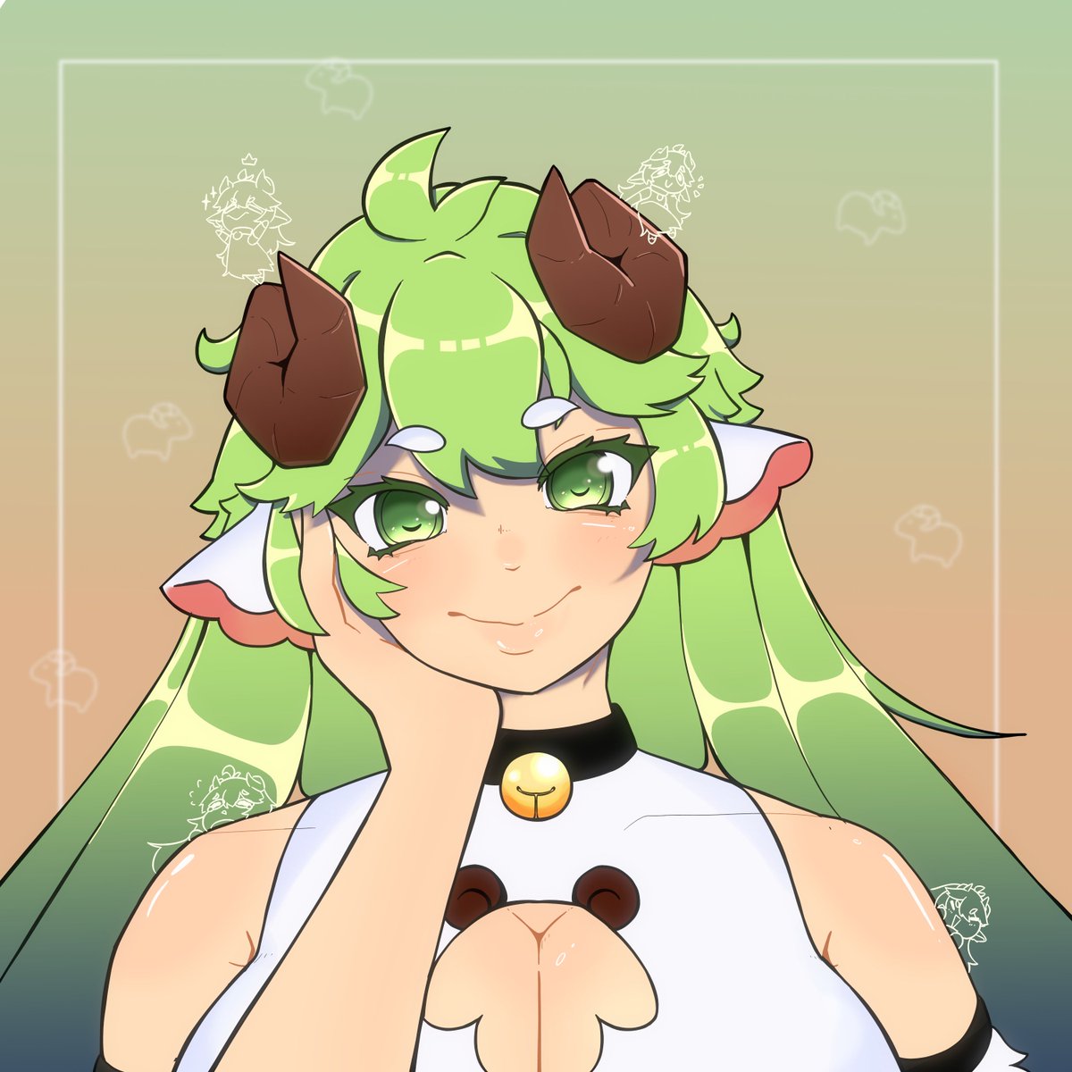 FroggieMeta's tweet image. Sheep lady stuck in my head, I simply HAD to draw her :&apos;3
.
.
.
#WatanArt