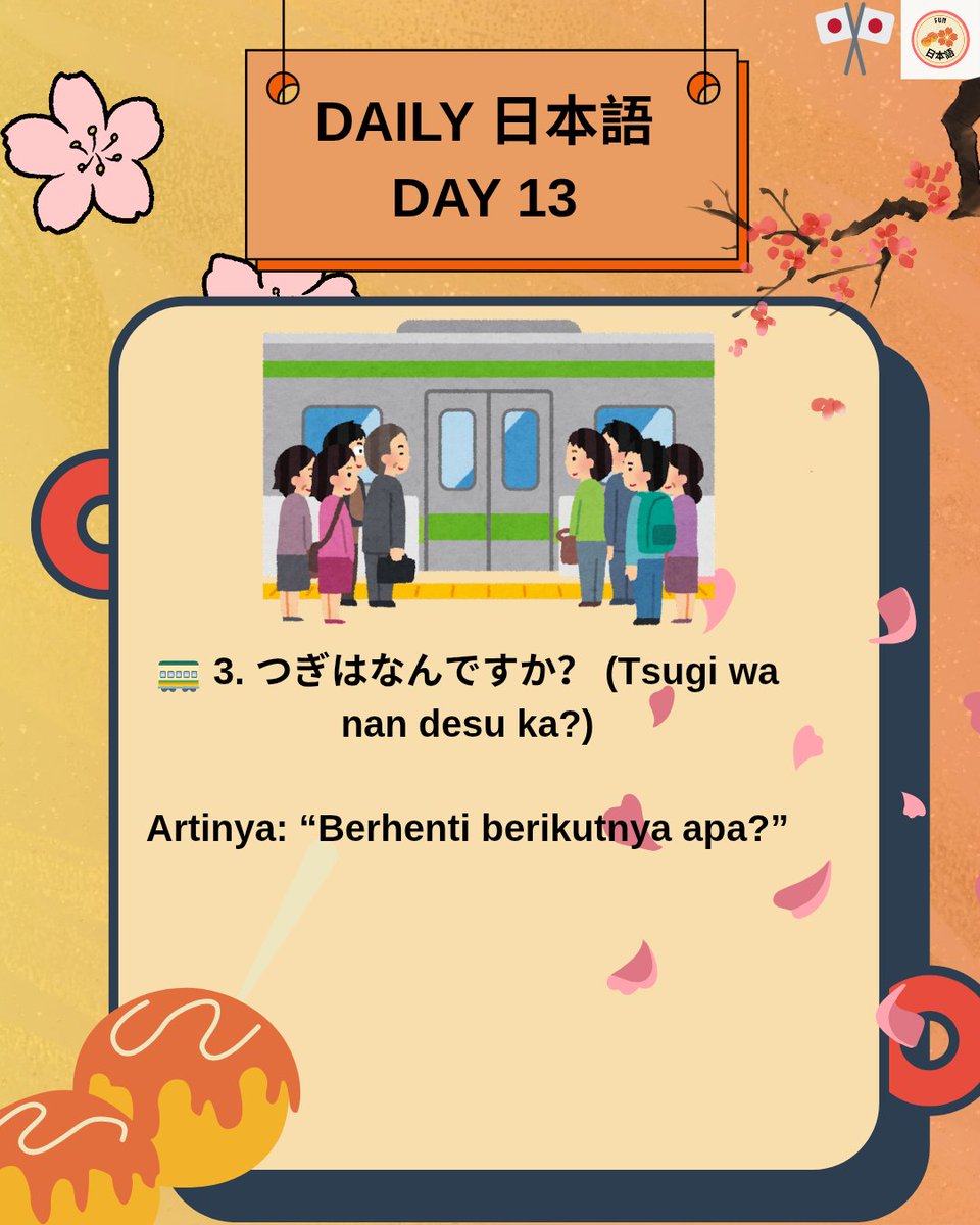 littlevie1's tweet photo. 🚃 Day 13 – Ekspresi Jepang saat naik kereta!
Biar nggak nyasar di Jepang 🚉😆
Save dulu buat nanti pas traveling 🇯🇵✨
#BelajarJepangHarian #GenZNihongo #AestheticNihongo #FUN日本語 #Funnihongo https://t.co/hAgDTOmcCF