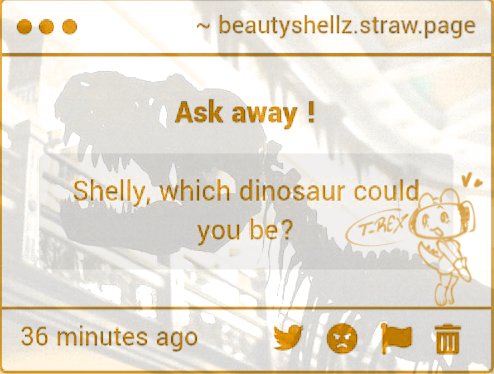 ShellsnFossils's tweet image. 🐚 — hmm my favorite dinosaur.. I&apos;d say a T-rex ofc !!! But Spinosaurus would most likely be in my second spot !!

Did you know.. Spinosaurus used to be the largest known carnivorous dinosaur and had a sail-like back but T-Rex had a massive, bone-crushing skull and teeth? 🐚🦖