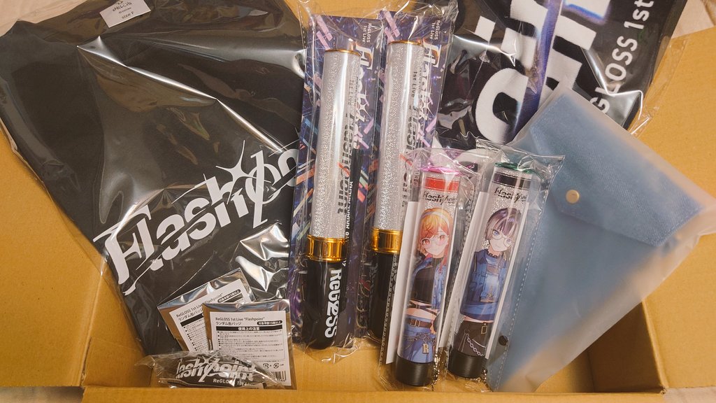 応援セット+デニムポーチ ReGLOSS 1st Live Flashpoint オリジナル