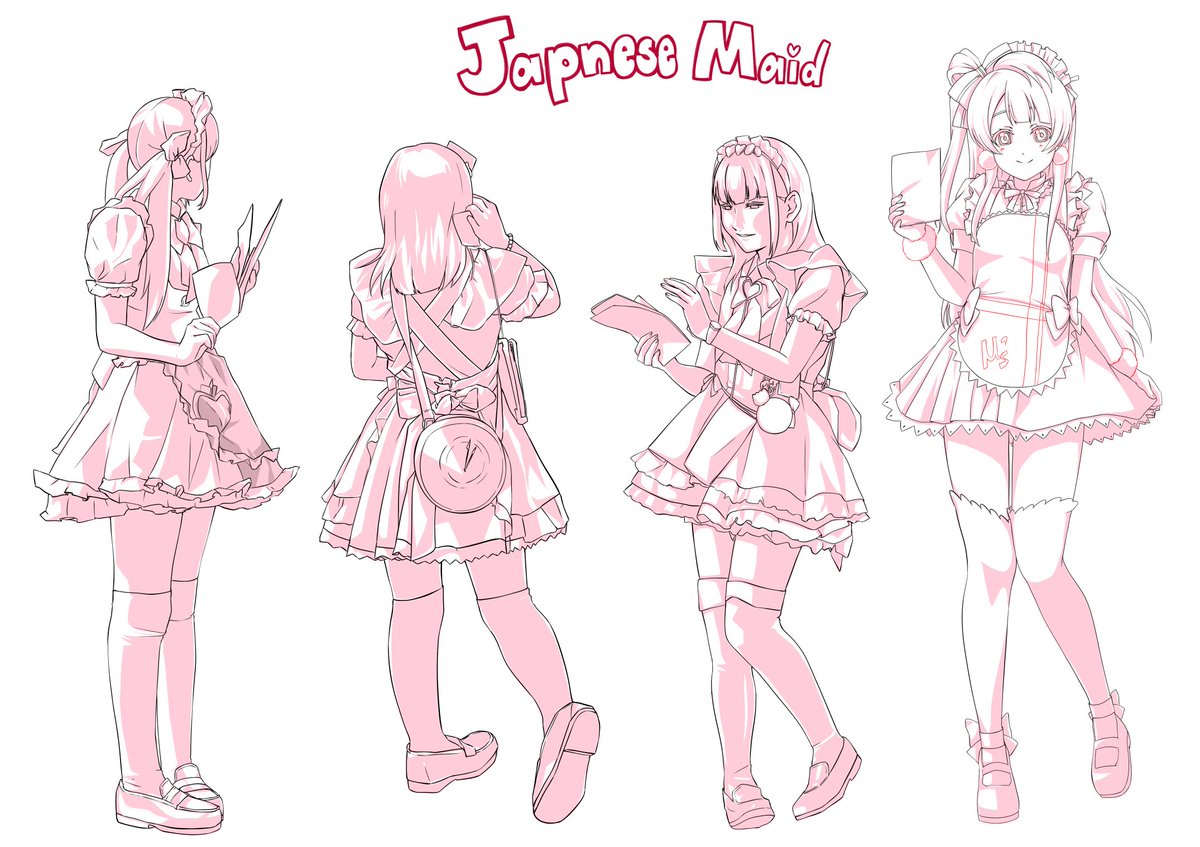 #日々描く #メイド 
#アニメーター志望