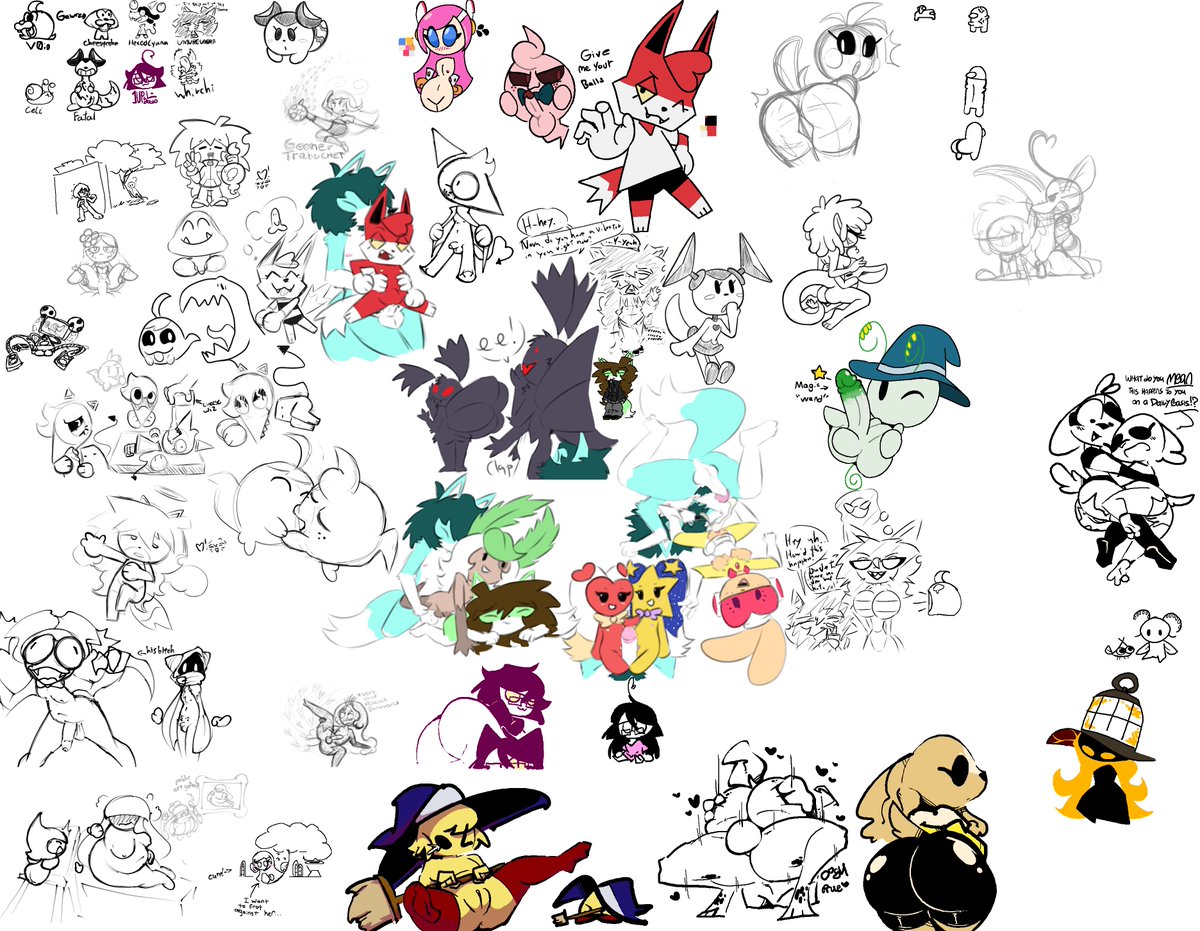 Had a Drawpile Yesterday in my server with the Lads! Featuring:
<a href="/cheesynsfw/">cheesynsfw</a> 
<a href="/whirchii/">whirchi (comms open!)</a> 
<a href="/1upGobbo/">Jenny "JJ" Jay</a> 
<a href="/FatalAfterDark/">🔞FatalDarkArts🔞</a> 
<a href="/UnsureUmbra/">🔞Umbra🔞(Comms open!)</a> 
<a href="/celinsfw/">🔞Celinsfw🔞</a> 
bsky.app/profile/hexedc…