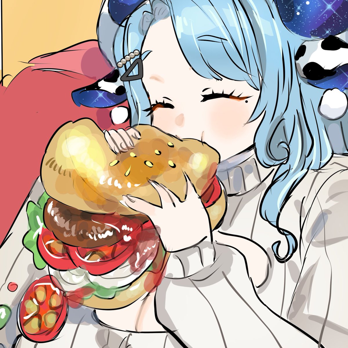 Miilkywayz's tweet photo. borgor 🍔💙 https://t.co/UVqFcnEOxd