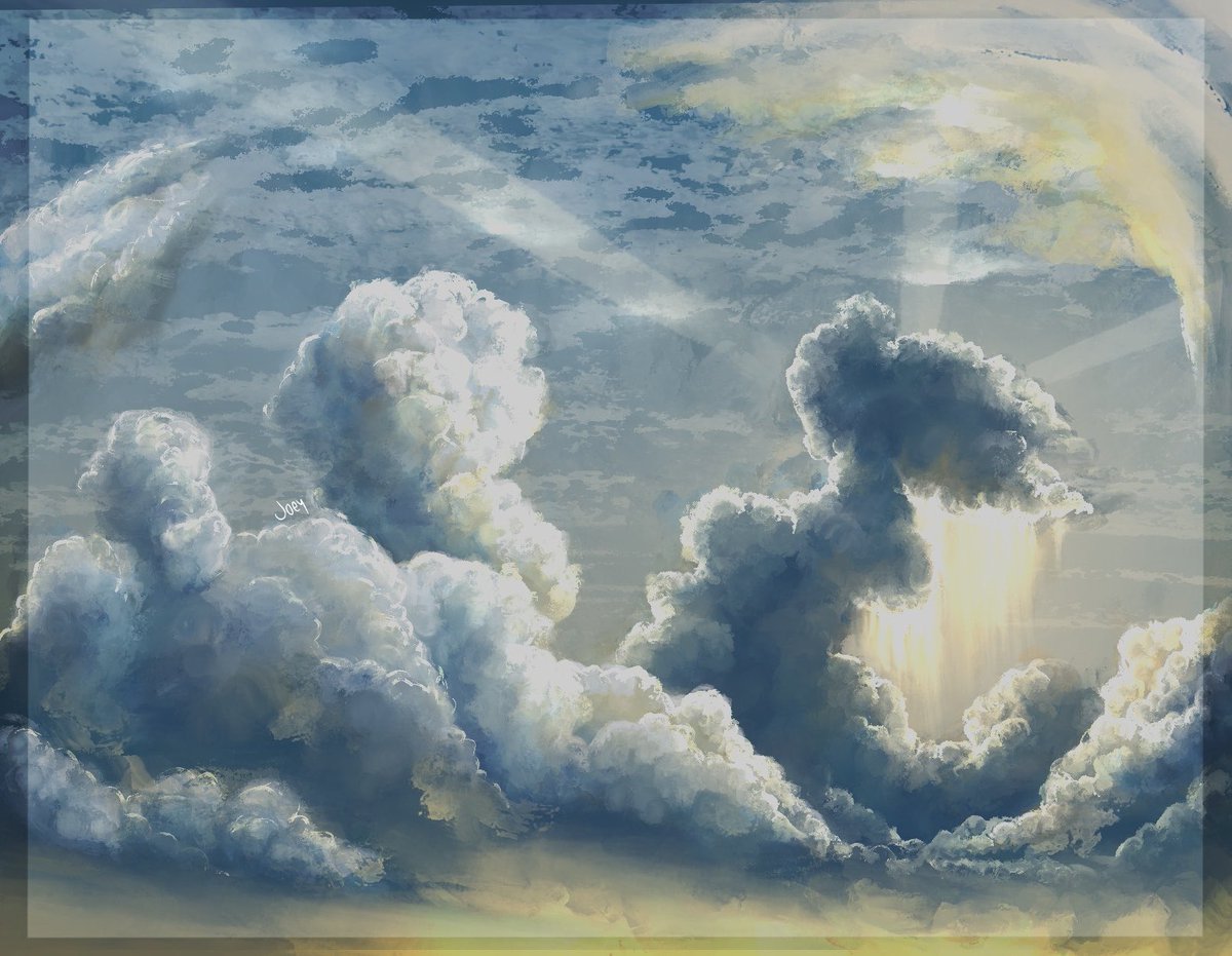 GlowingEyesRep's tweet image. I long to live in the sky
-
Cloud study #1 
#art #procreate