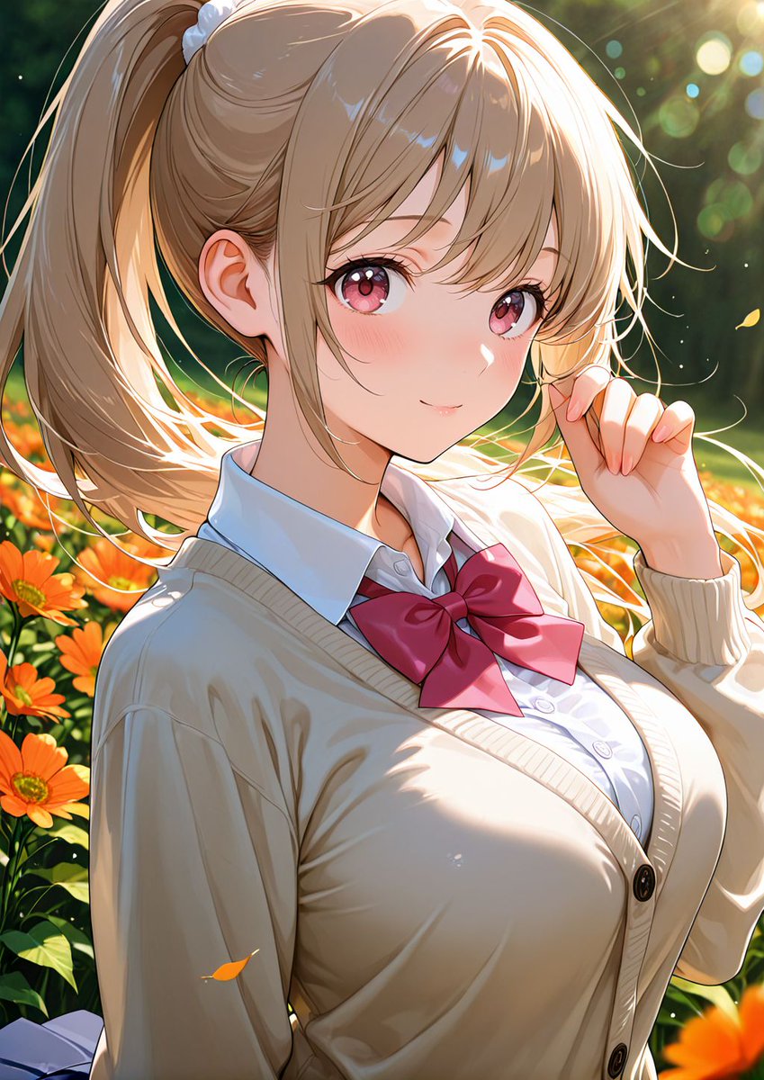 風が髪を優しく撫でてくれるの、好きすぎる…♡ みんなにも届きますように🍁