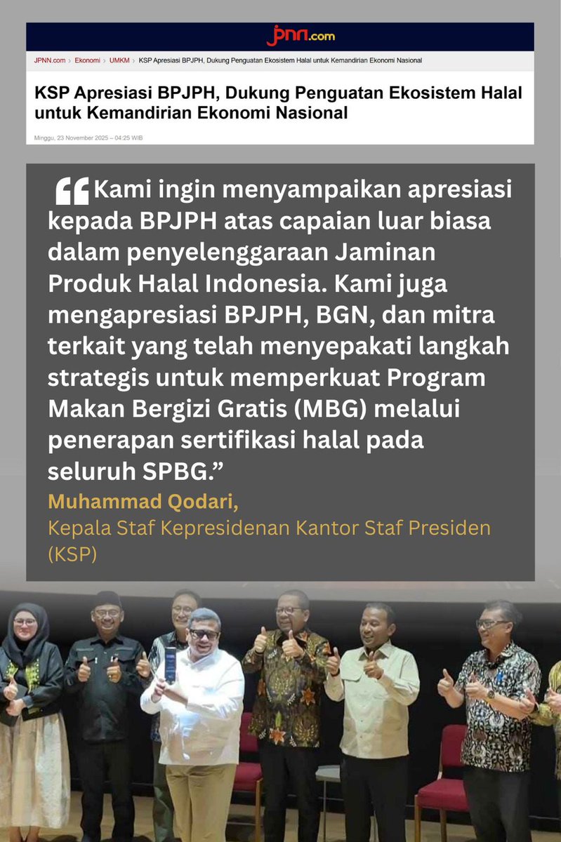 selamat! indonesia jadi pusat halal dunia ini sih #HalalIndonesiaUntukDunia