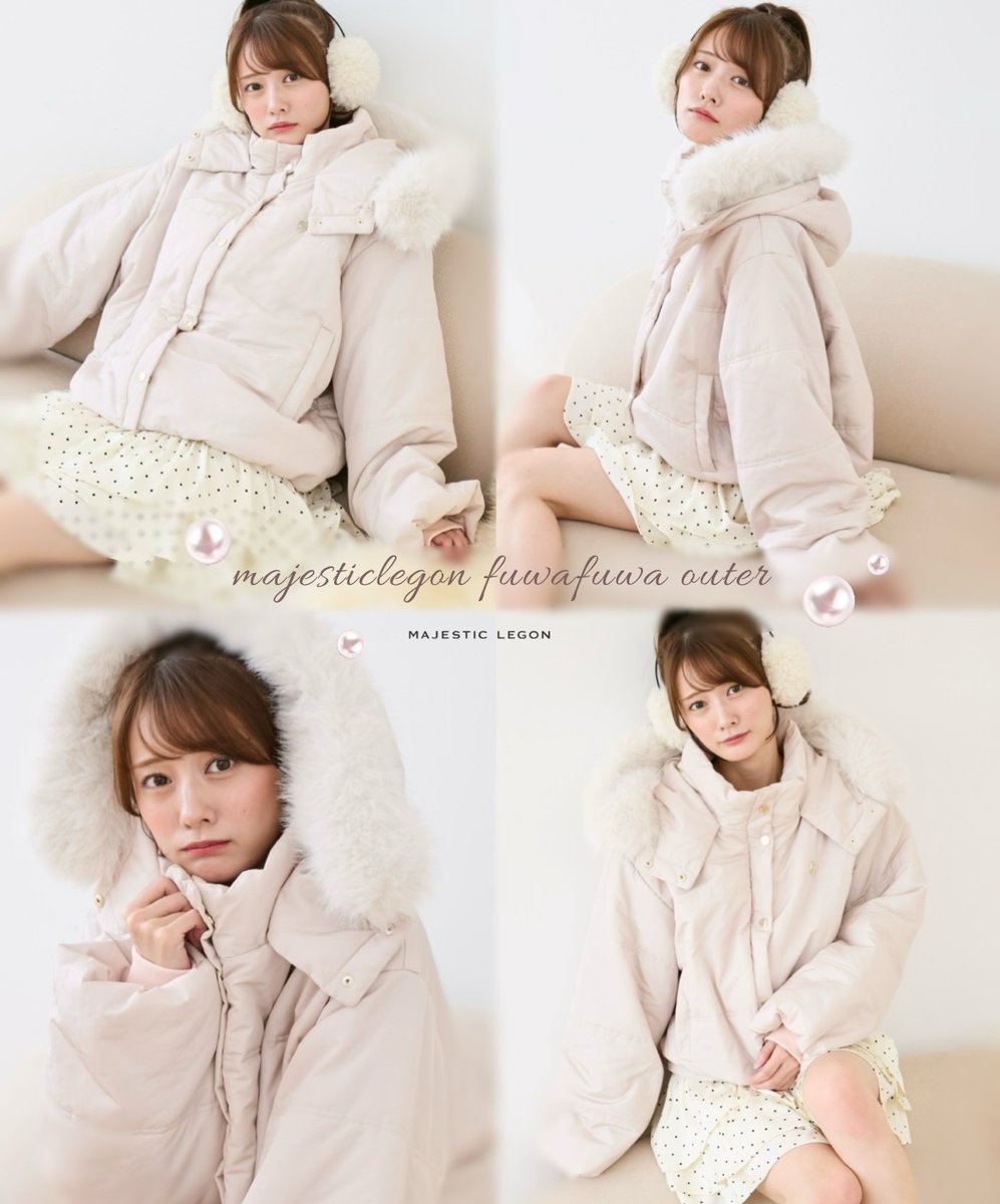 新品未使用✩レッキス✩フラワー✩ポケット有✩ふわふわ✩柔らか✩ファーショール ₊˚⊹⋆ new arrival ₊˚⊹⋆ ふわふわ可愛い中綿ブルゾン꒰ᐢ. ̫ .ᐢ