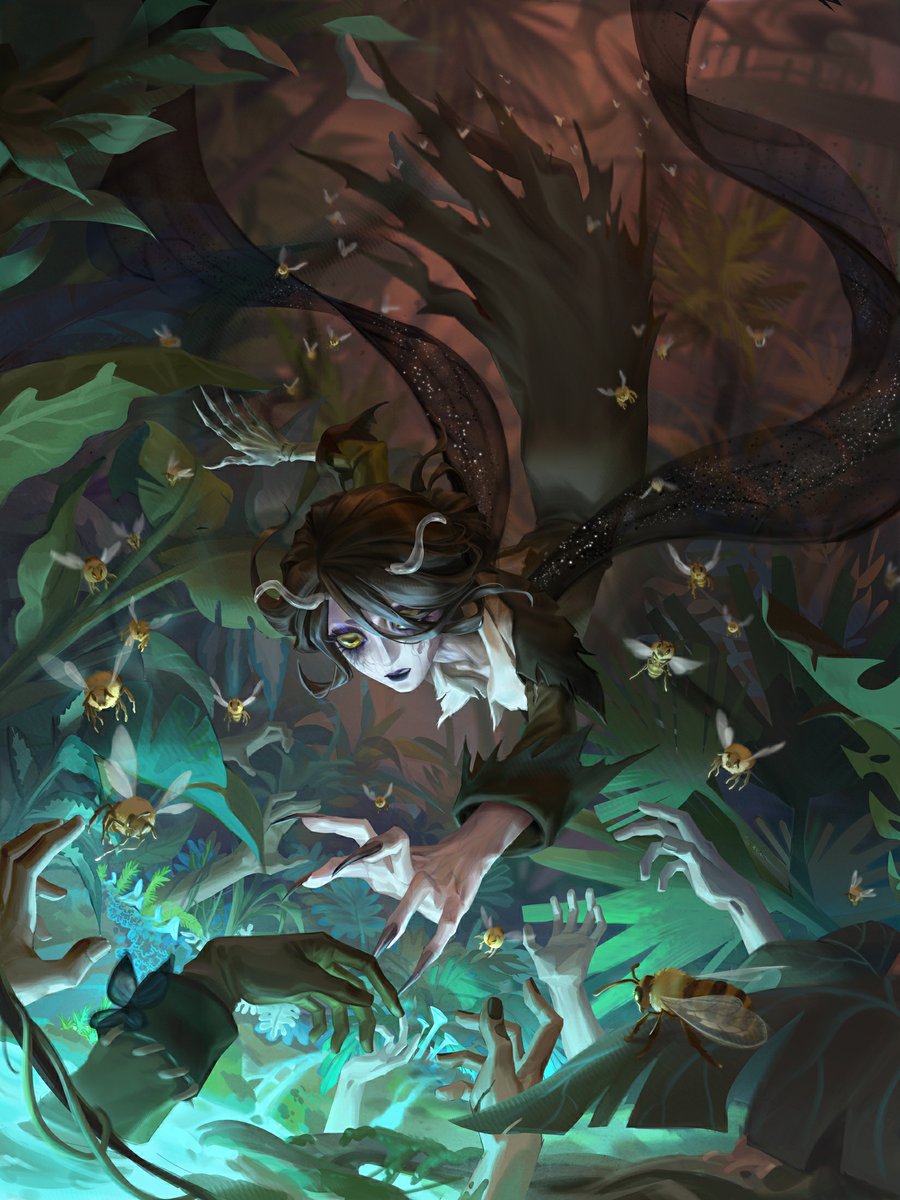 GameIdentityV's tweet image. Dear Visitors,
When poisonous truth corrupted everything, I could never return to who I was. 
The new Hunter &quot;Queen Bee&quot; will be officially released tomorrow. Stay tuned!
#IdentityV #QueenBee