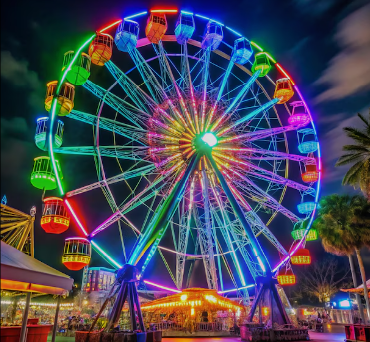 BCardno's tweet image. #poetsoftwitter #creativewriting  

Charming Spell 

One 
can 
take 
a 
Ferris 
wheel
ride 
at 
night 
to 
cherish 
the 
moment 
as 
the 
lights 
create 
a 
unique, 
charming 
spell 
with 
the 
sweeping 
views 
from 
the 
top 
of 
the 
wheel 
as 
it 
spins 
through 
the 
air