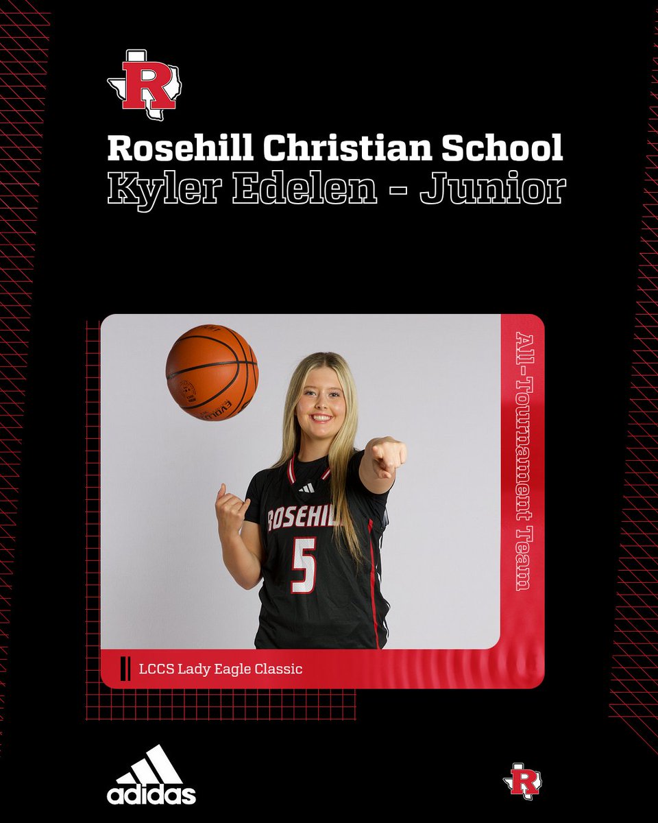 RCS__Athletics's tweet image. Congrats to Kyler Edelen on being named to the Lake Country Christian School Lady Eagle Classic All-Tournament Team!
Kyler averaged 10 PPG across four games and was a steady force throughout Monday and Tuesday’s games.

Great job, Kyler! 👏

#WeRrosehill #EagleStrong #GoEagles 🦅