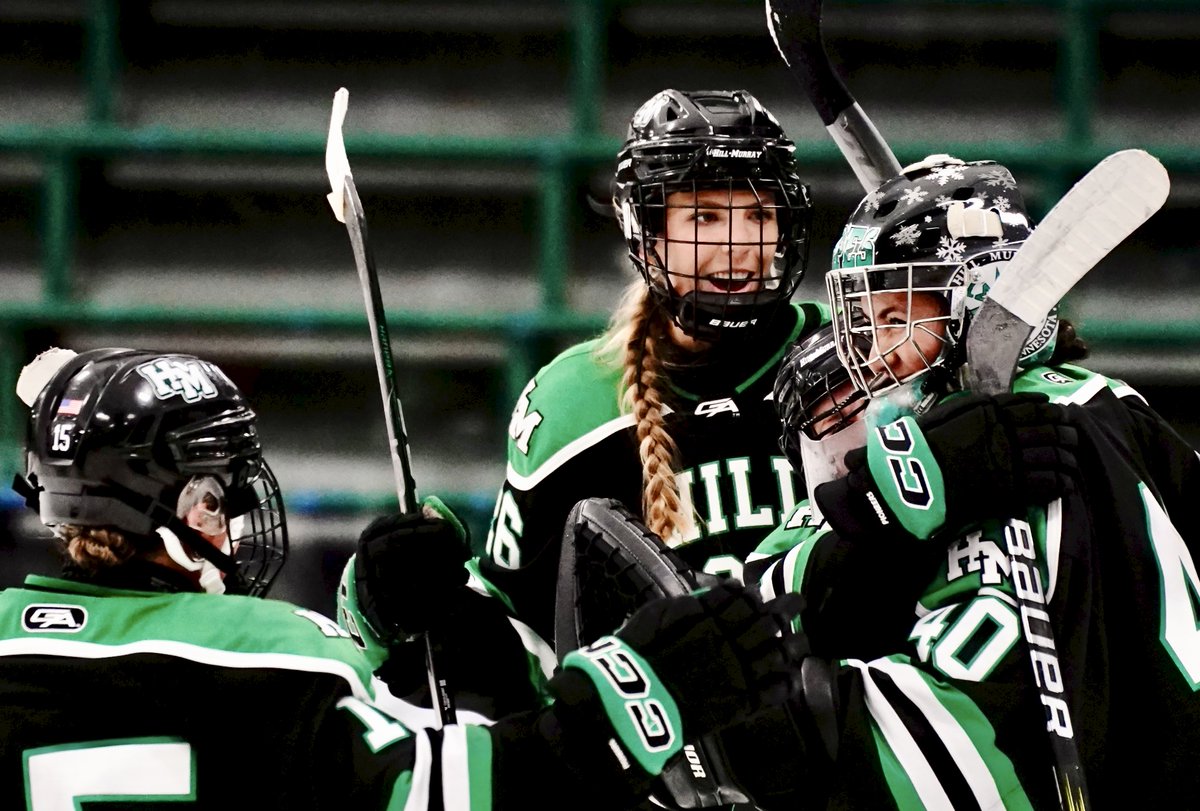 GHS

FINAL: Hill-Murray > Edina (4-3)

HM: E. Engelhardt, McLay, A. Pohl, Rychley
EDINA: Fitzgerald, McCoy, McGarvey

SOG: 24-18 Pioneers

Hornets battle back, but a 5-on-3 in the second period with score tied 1-1 proves to be the difference as Pioneers score twice on the PP