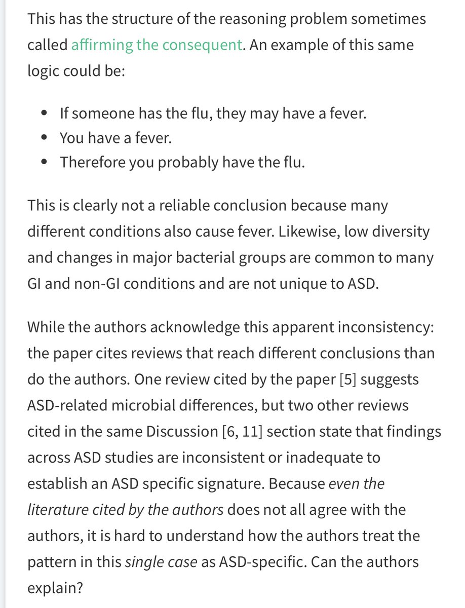 Thatsregrettab1's tweet image. This paper seems to present very weak evidence that the authors use to try to show an associative relationship. When questioned about these tenuous connections, and contradictory references cited in the paper, the authors reply: “let’s do a podcast!?”

This isn’t a cage match. 🤡