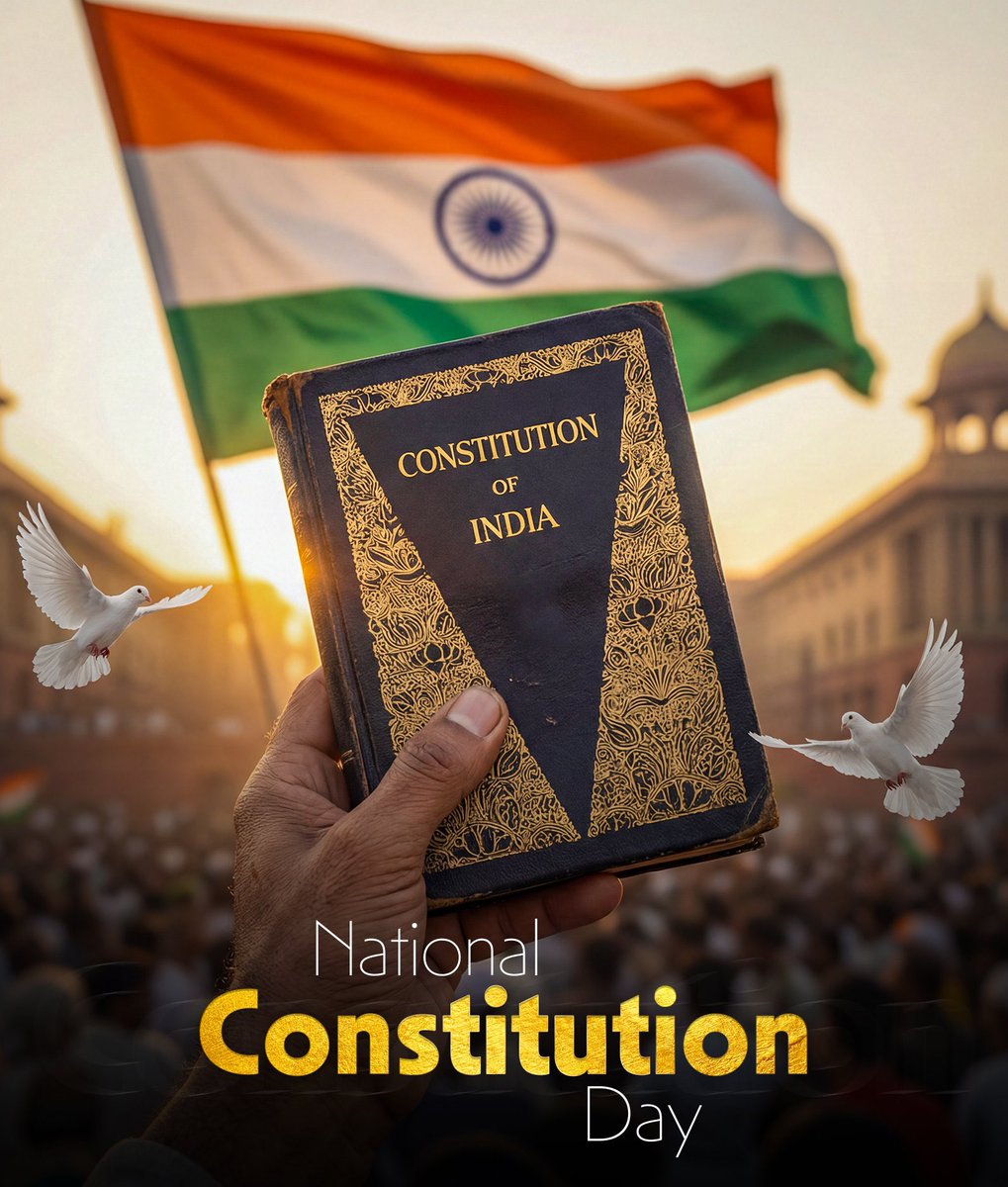 AnilKum11948424's tweet photo. Happy Constitution Day.✨
Our Constitution has bestowed values upon all citizens such as - justice, equality, liberty, dignity &amp; harmony.
The Constitution belongs to every Indian.    Let us pledge to uphold these values &amp; defend it at all costs.
#happy_constitution_day 
#India https://t.co/avAXj1ow9i