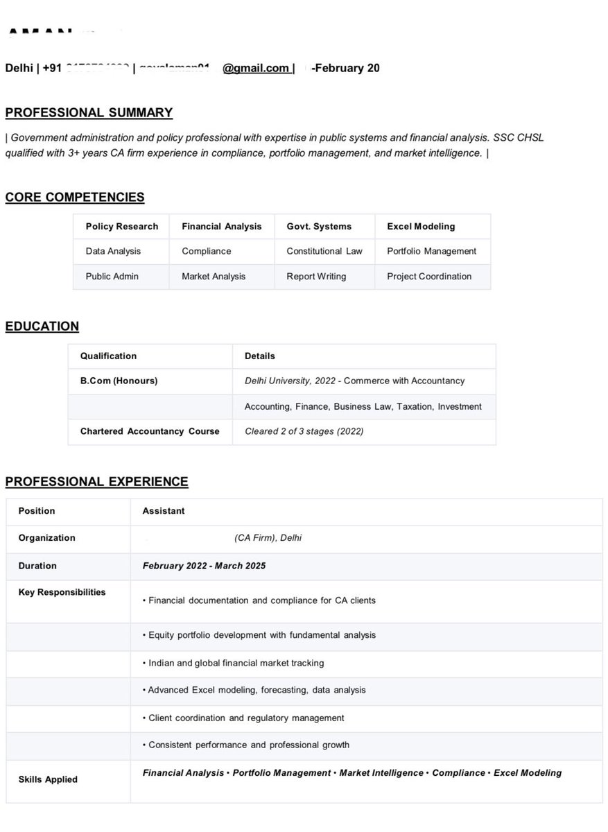 goyalaman1602's tweet image. Greeting To Respected HR 
I am seeking to join a new organisation or institution to resume my career in the formal sector.Please find my resume with personal information redacted.
#job #jobsearch #JobAlert 
@WeWorkIndia @Naukri @LinkedInIndia @indeed @Glassdoor 
Thank You
_______