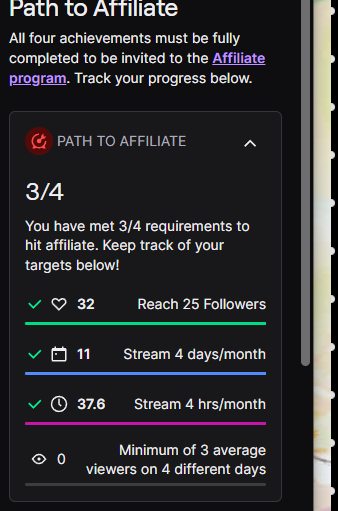 pawsomeari's tweet photo. hey! i"m almost at twitch affililate to i just need 3 average viewers. if anyone can stop by even for a bit it would help a ton thank you!💛🙏 https://t.co/eNjTmpJHZr
