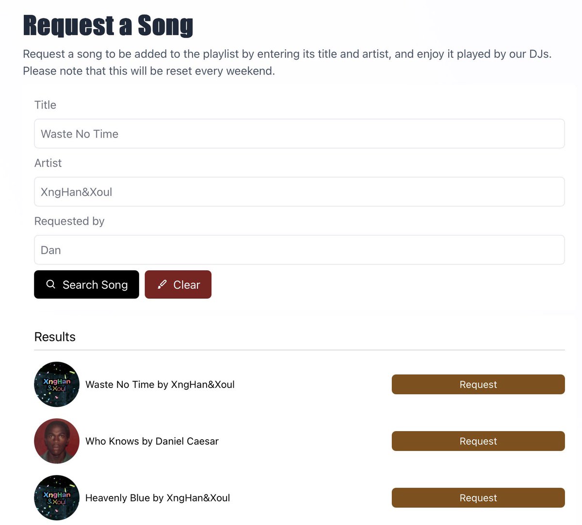 filo hjgs/xoulmates, you can request WNT and HB on Magic FM 89.9 radio 

📻 magic899.com