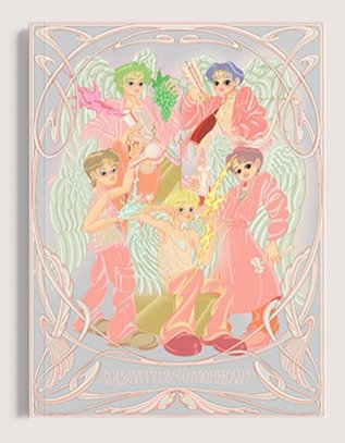 ningkaifolder's tweet image. huening kai as dionysus illustration from season&apos;s greetings 2026