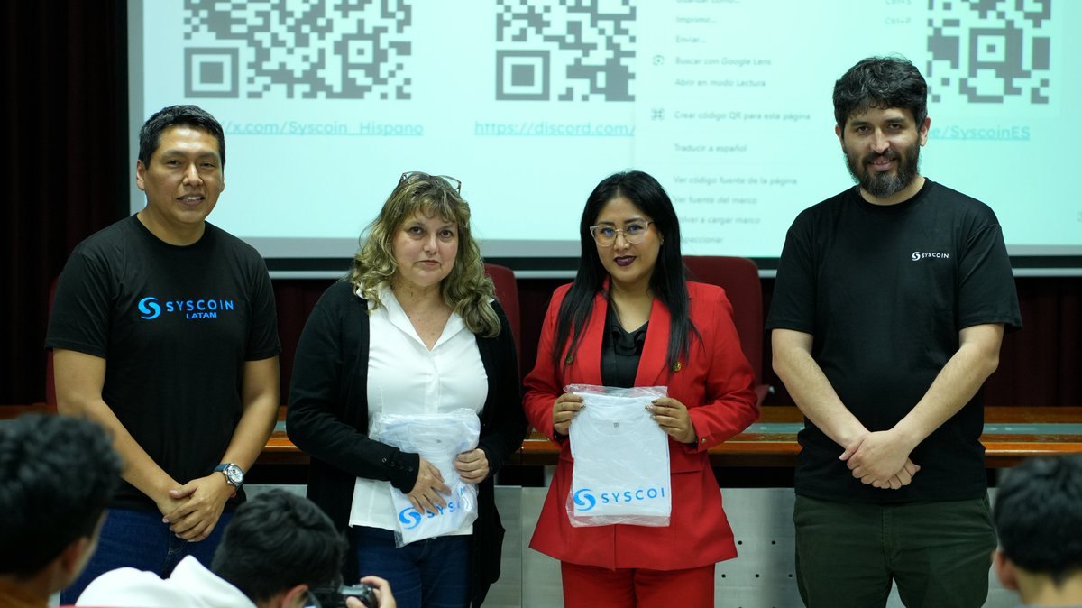 HorizonteBlock's tweet image. Día 1 de la Hackathon Perú @Syscoin_Hispano 
Un inicio increíble junto a nuestra comunidad builder.
Gracias a nuestras comunidades aliadas: @Criptomorfosis @ClubBlockchainP @Web3Builders_ @MissYera @WomenBizLatam @TeamLatinaBC @Stampingio 
Seguimos construyendo. 
 #Hackathon #HB