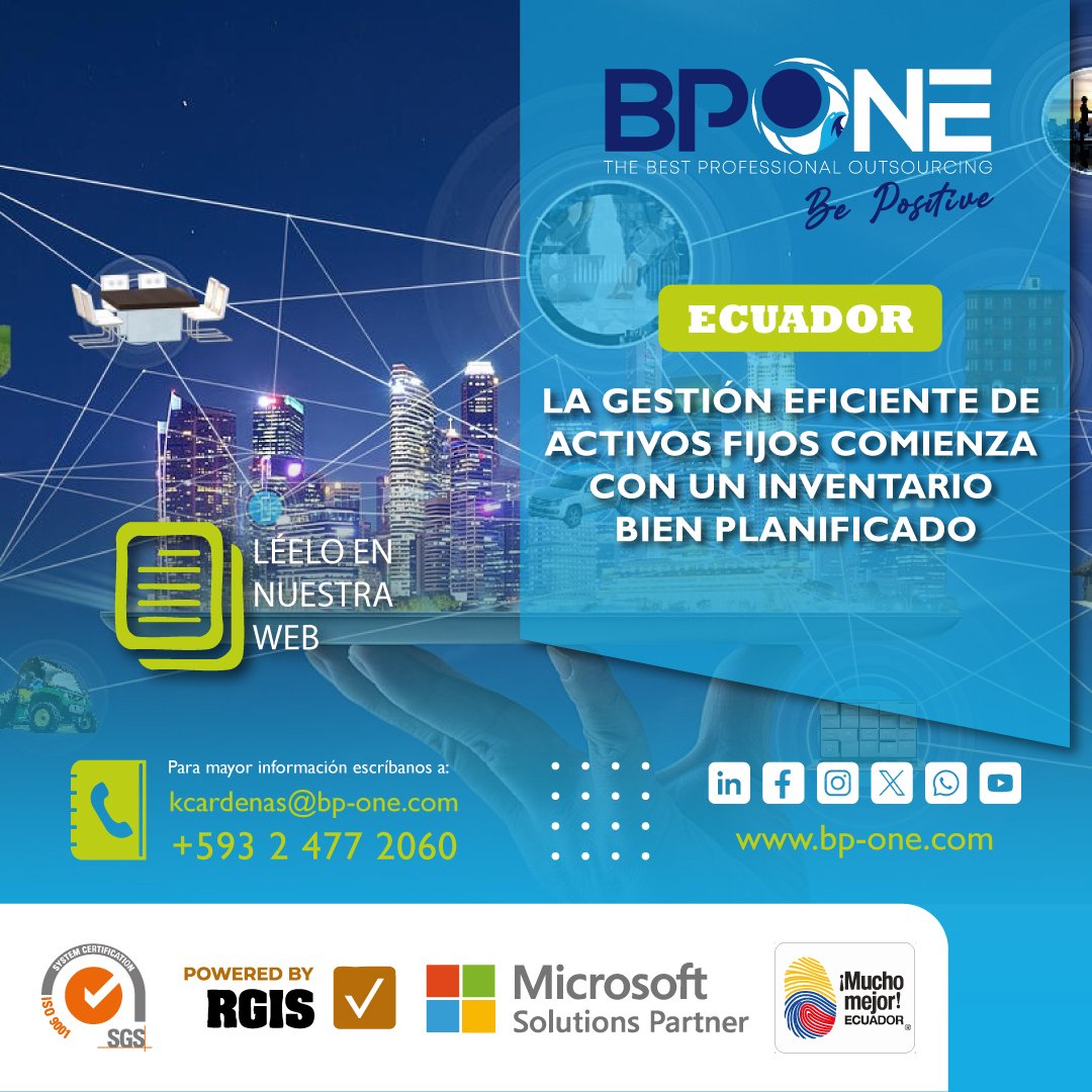 BPONE_COM_'s tweet photo. 📦🔍 Gestión Eficiente de Activos Fijos: Todo empieza con un inventario bien planificado

📩 Correo: kcardenas@bp-one.com
📞 WhatsApp: +593 99 648 9282
📍 Oficinas: Ecuador | Colombia | Perú | USA
🌐 https://t.co/y16uebfxPC

#BPONE #Ecuador #Inventarios #ActivosFijos #Outsourcing https://t.co/jctIeXkPUF