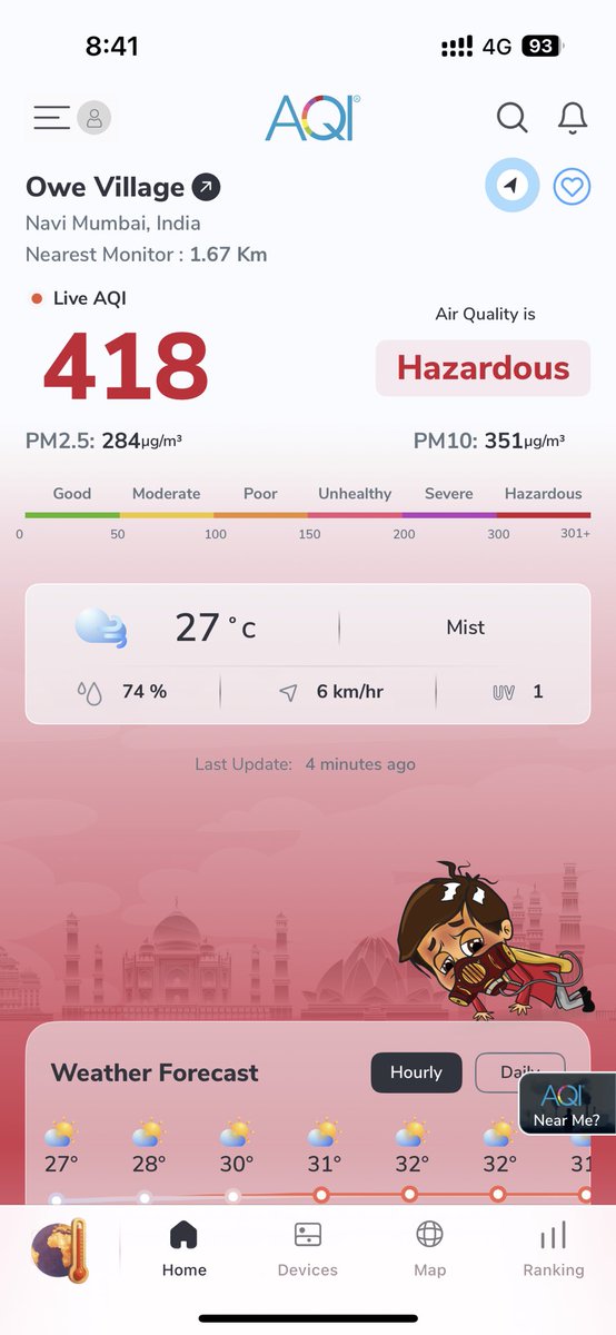 amit_shingare's tweet photo. Any clue why the AQI is so bad in Kharghar? @VoiceOfKharghar https://t.co/rLNVAKkFwG