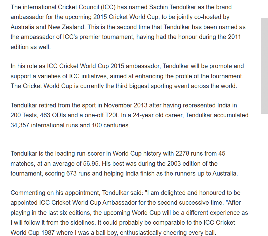 AkshitPRSingh97's tweet photo. IDIOT @crickohlic Sachin Tendulkar was the brand Ambassador from #CWC11 and #CWC15 both.
https://t.co/MeWGshwo7M https://t.co/RrUlgS1OMA