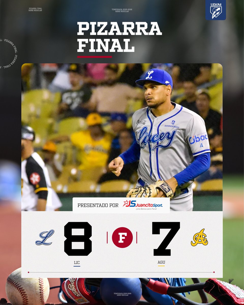 LIDOMRD's tweet image. Final en el Estadio Cibao 🏟️

@TigresdelLicey  se queda con la victoria ante las @aguilascibaenas 🔥

#LIDOM #CopaBanreservas