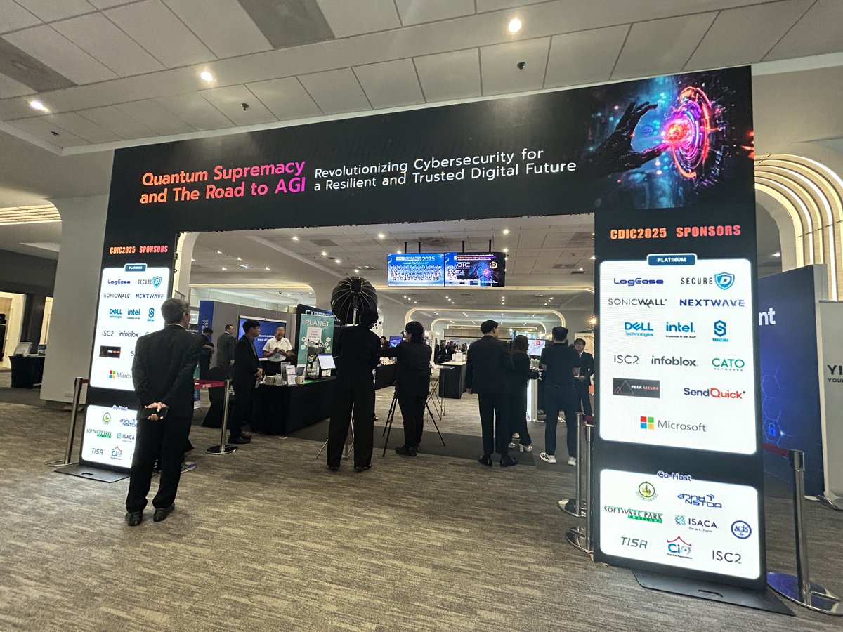 ISC2APAC's tweet image. It&apos;s day 1 of #CDIC2025 in Bangkok! Meet our team at booth P12 and get answers to your questions on our globally recognized certifications, exam preparation resources or your membership. Plus, get a chance to collect some cool ISC2 swag. Seeing you!🤝

#CISSP #CCSP #cybersecurity