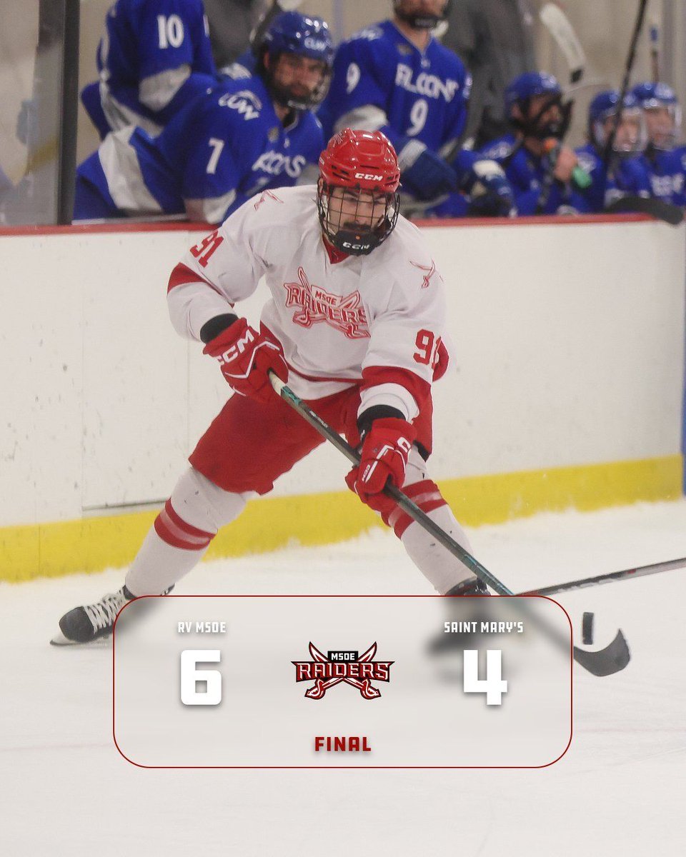 🏒 <a href="/MSOEHockey/">MSOE Hockey</a> | FINAL

The Raiders fend off a late close from the Cardinals as Jacob Bosse nets twice

#TheRaiderWay #d3hky