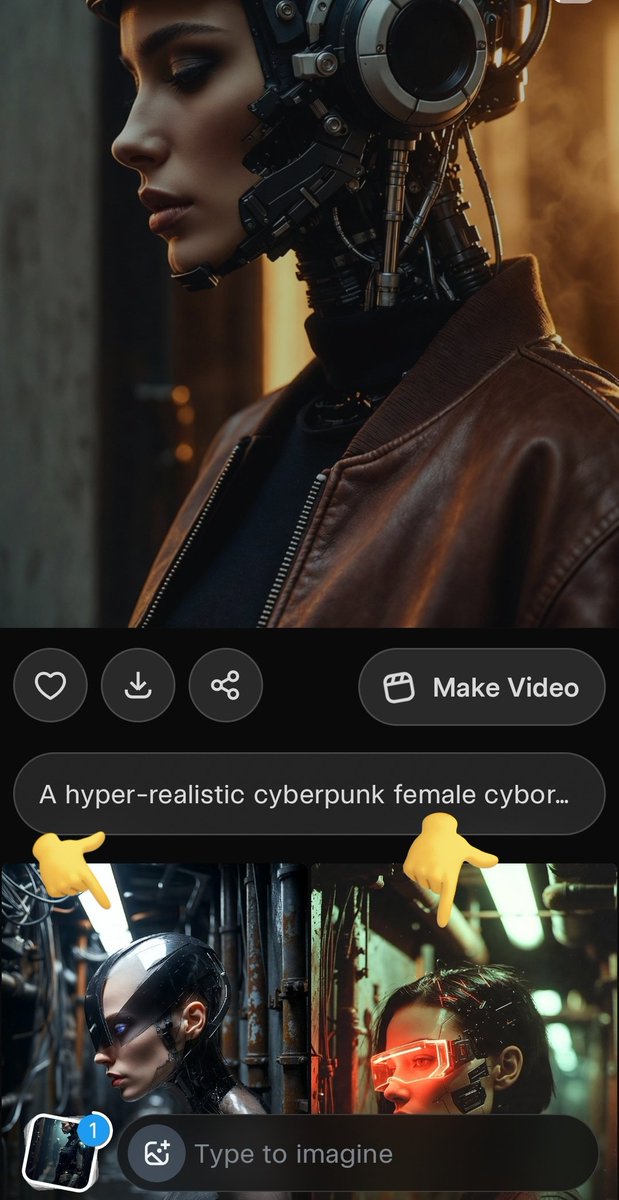 NightmaresAi's tweet image. I have a feature suggestion that I believe would significantly improve the app.

When I select one of the images generated from my prompt (as shown in the screenshot below) and scroll down, the app automatically loads additional variations based on that image. It would be…